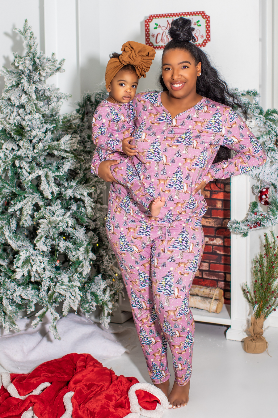 Snowflake pajama discount set